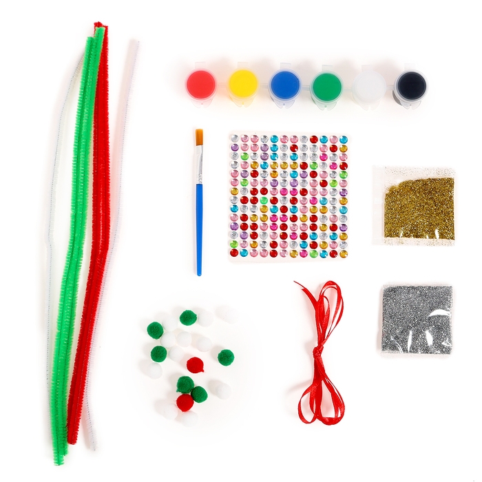 Набор для творчества «Новогодний подарок», 20 основ под раскраску Набор для творчества «Новогодний подарок», 20 основ под раскраску