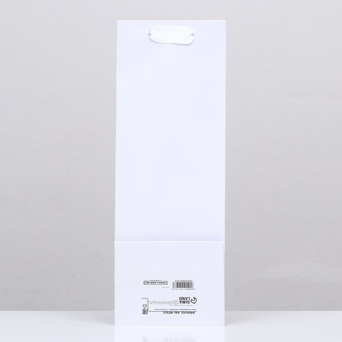 Пакет под бутылку «Белый» 13 x 36 x 10 см, 1 шт.