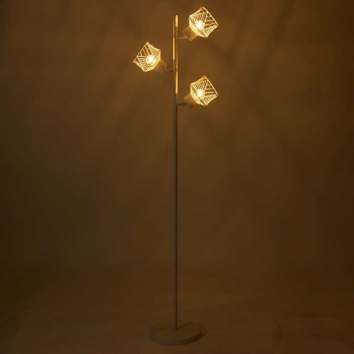 Торшер "Софит" 3хЕ27 40Вт белый 25х25х150см