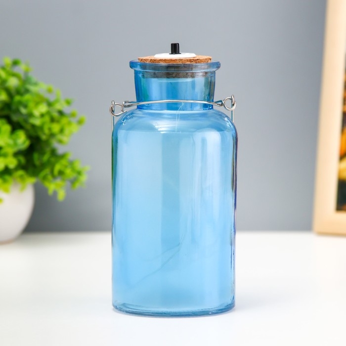 Ночник Ночник "Анде" LED от батареек синий 8х8х16,5 см RISALUX