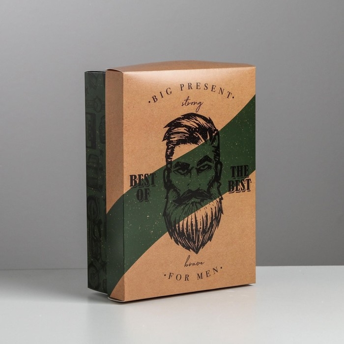 Коробка подарочная складная, упаковка, &laquo;Брутальность&raquo;, 21 х 15 х 7 см