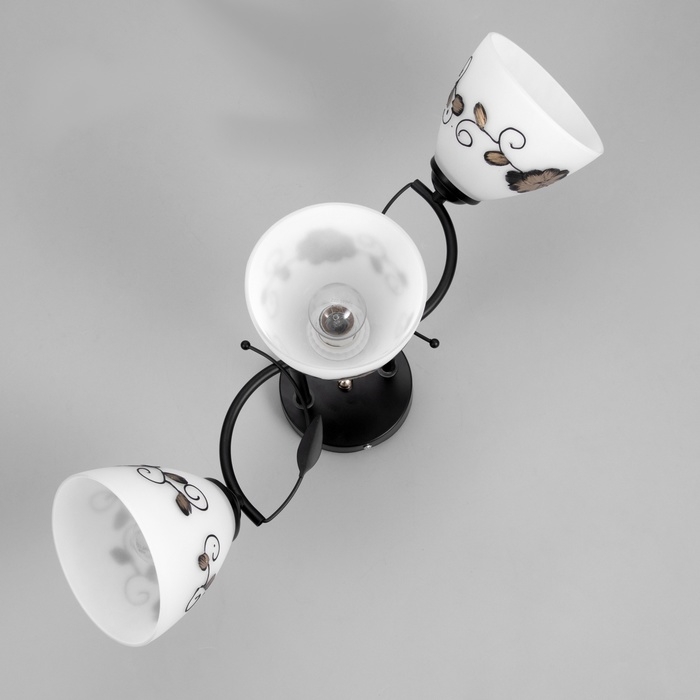 Люстра Люстра "Арья" 3хЕ27 40Вт черный 58х26 см