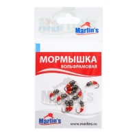 Мормышка вольфрам Marlin's Мураш №2, 3.5 мм, 0.65 г, цвет золото, черный, 10 шт