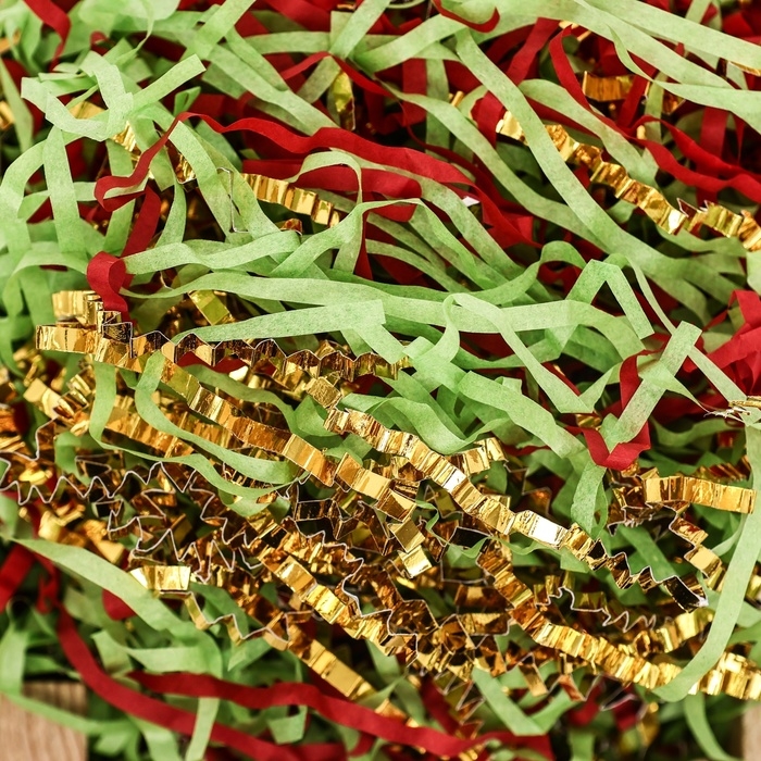 Наполнитель тишью, 50 г, Наполнитель тишью, 50 г, "Новогодняя ель "