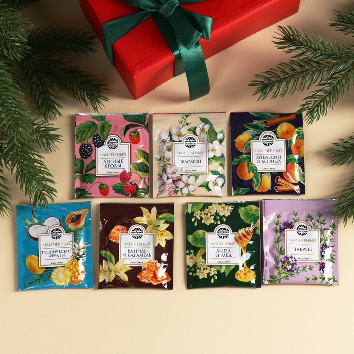 Новый год! Чайная коллекция «Пусть Новый год подарит сказку», 75,6 г (42 пакетика х 1,8 г). Новый год! Чайная коллекция «Пусть Новый год подарит сказку», 75,6 г (42 пакетика х 1,8 г).