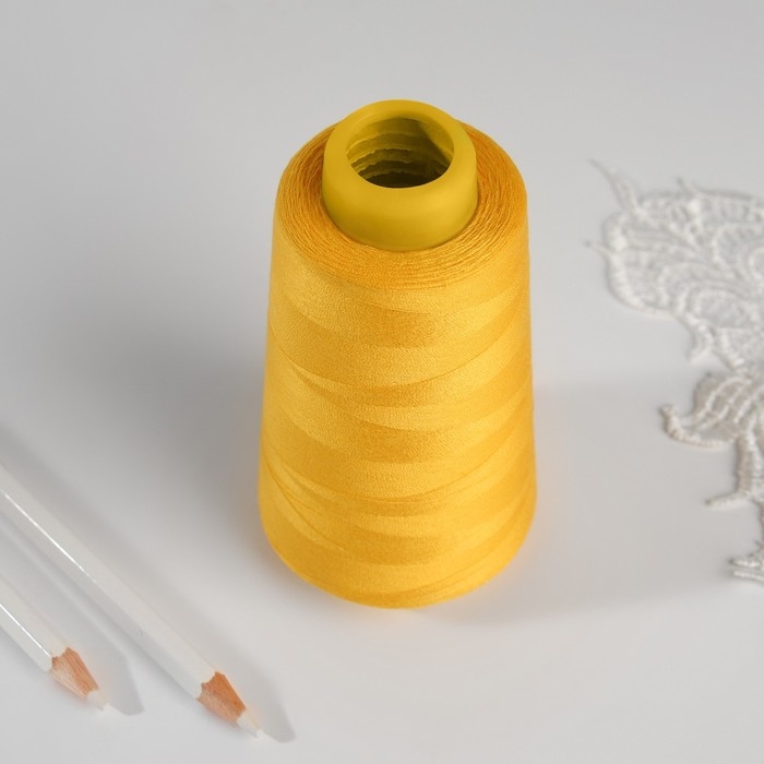 Нитки 40/2, 2700 м, цвет жёлтый Нитки 40/2, 2700 м, цвет жёлтый