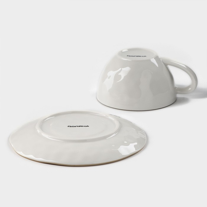 Чайная пара фарфоровая Доляна «Космос», 2 предмета: чашка 250 мл, блюдце d=16 см, цвет красный Чайная пара фарфоровая Доляна «Космос», 2 предмета: чашка 250 мл, блюдце d=16 см, цвет красный