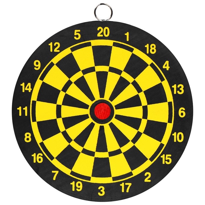 Дартс, мишень диаметром 15 см, 2 дротика Дартс, мишень диаметром 15 см, 2 дротика