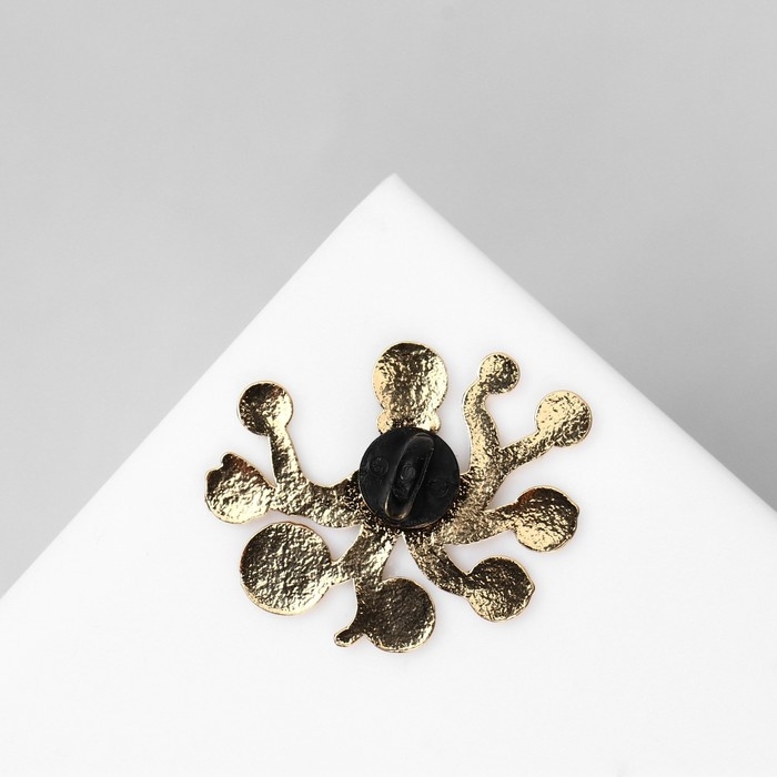 Значок «Осьминог» с планетами, цветной в золоте Значок «Осьминог» с планетами, цветной в золоте