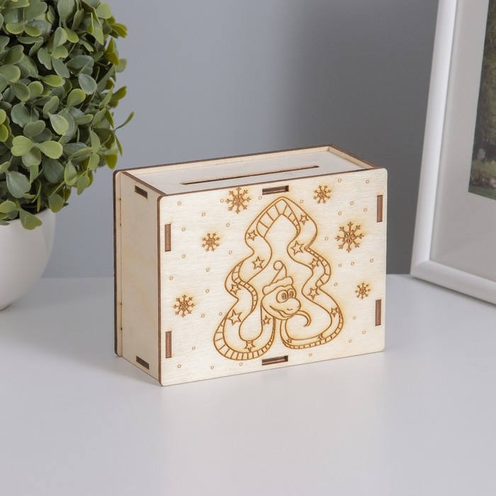 Копилка  Копилка "Змея ёлка" 13х10х5 см
