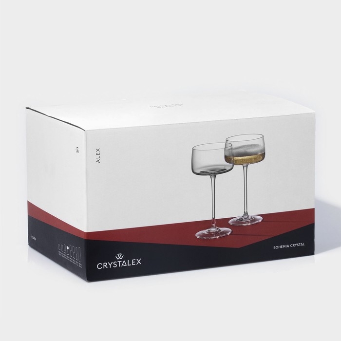 Набор бокалов-креманок Alex, стеклянный, 220 мл, 6 шт Набор бокалов-креманок Alex, стеклянный, 220 мл, 6 шт