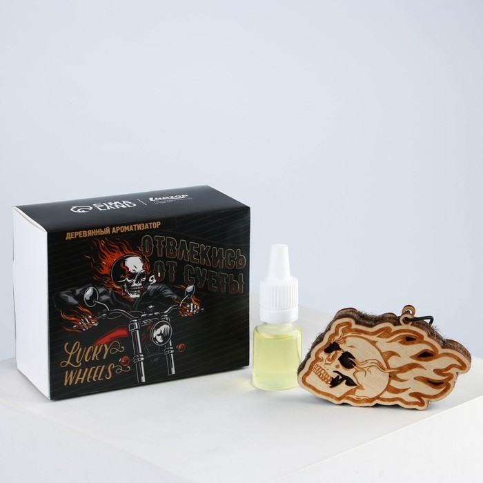 Набор «Отвлекись от суеты», подвеска деревянная с пропиткой и ароматизатор, 10 мл Набор «Отвлекись от суеты», подвеска деревянная с пропиткой и ароматизатор, 10 мл