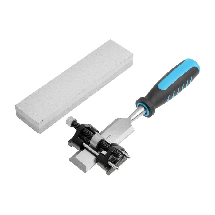 Набор стамесок ТУНДРА, 2К рукоятки, 45 сталь, 6 - 38 мм, с набором для заточки, кейс, 6 шт.   960445 Набор стамесок ТУНДРА, 2К рукоятки, 45 сталь, 6 - 38 мм, с набором для заточки, кейс, 6 шт.   960445