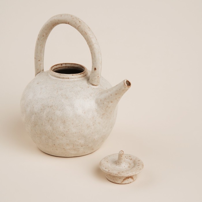 Чайник заварочный керамический SL Home «Виенто», 650 мл, 15×12×16,5 см, цвет бежевый Чайник заварочный керамический SL Home «Виенто», 650 мл, 15×12×16,5 см, цвет бежевый