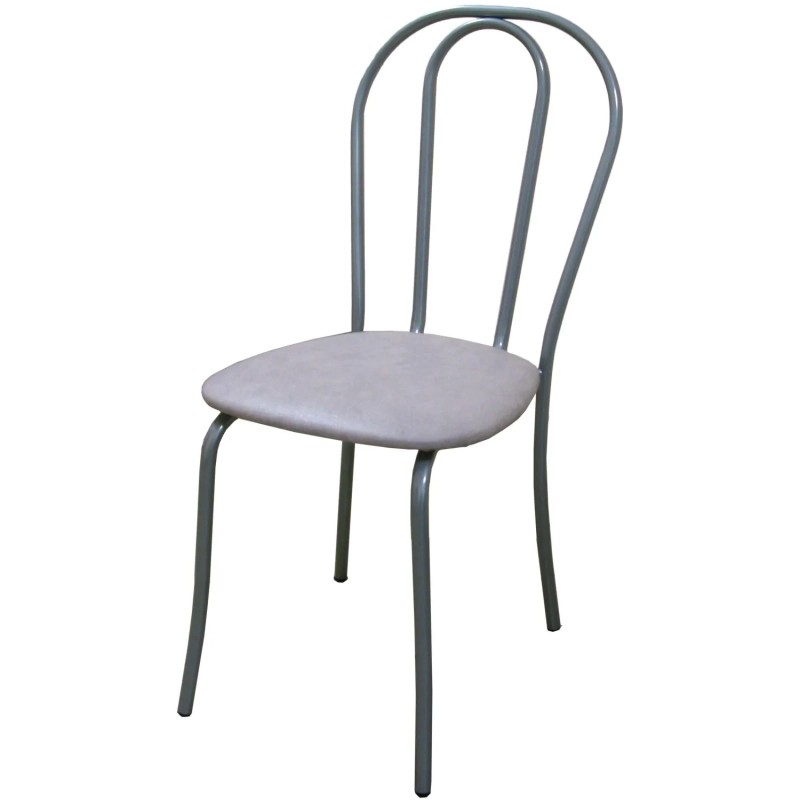 Стул для столовых UD_Вереск СМ7/6-05 карк сереб.металл, к/з серый К-03