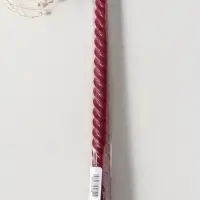 Свеча витая 25 см, 57 г, 5 ч, бордовый