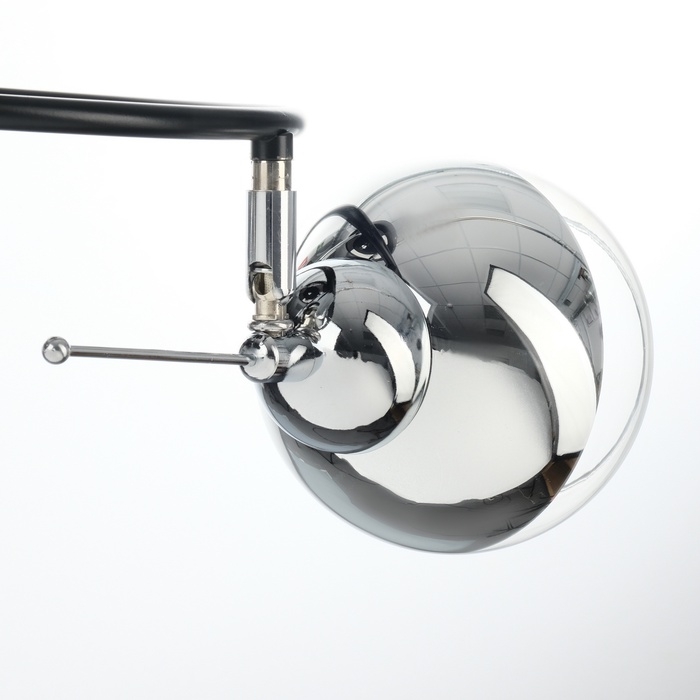 Люстра Люстра "Редо" 2хЕ27 40Вт черно-хромовый 45х30х28 см