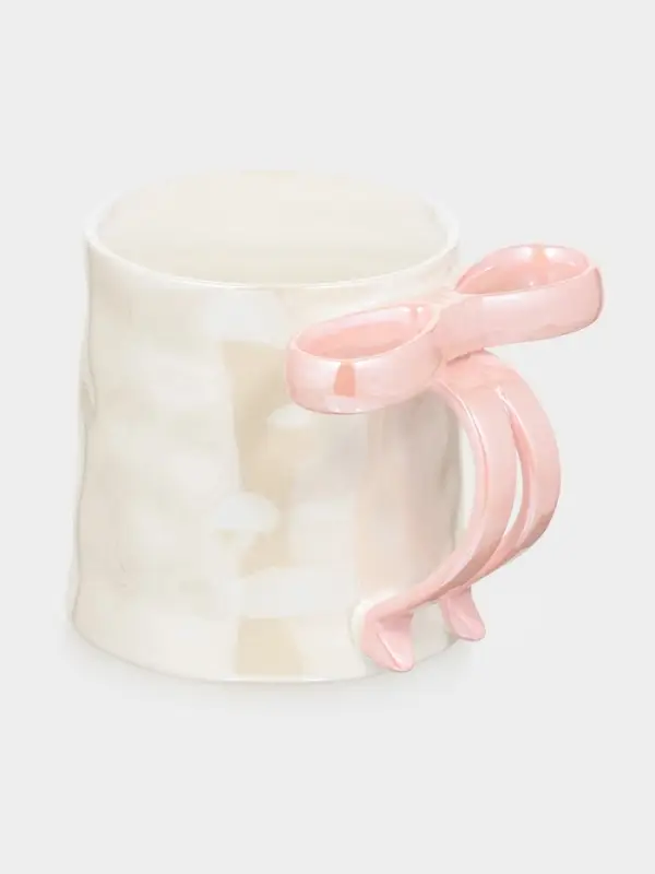 Кружка 350 ид Кружка 350 ид "Бантик" 8,5х9 см розовый бант