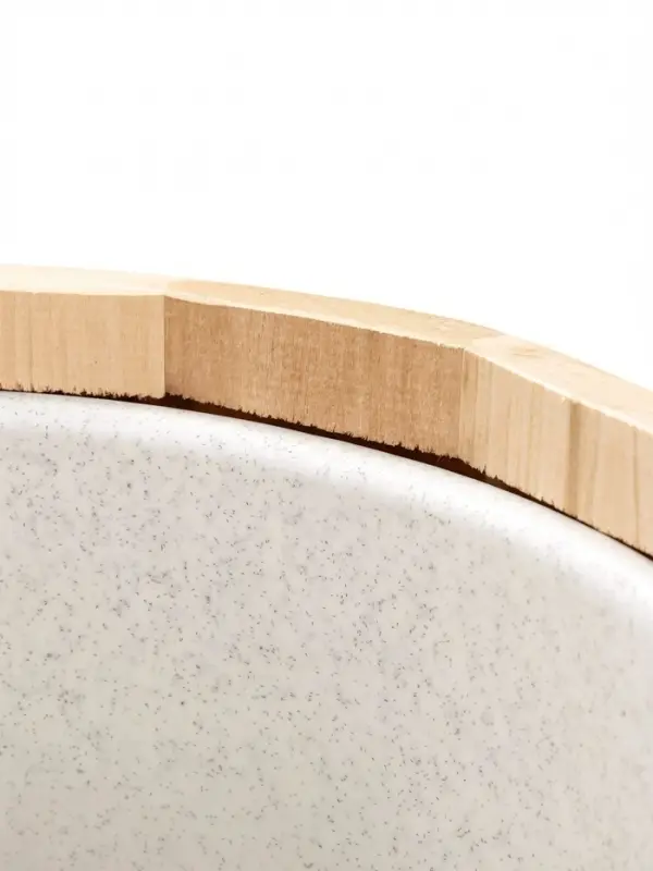 Ведро из липы, 15л,  пластиковая вставка, ручка-веревка "Добрыня"