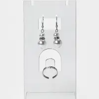 Подставка под гарнитур, серьги, кольцо, кулон, 7&times;4.5&times;14 см, оргстекло 2 мм