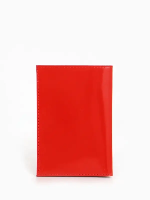 Обложка для паспорта, тиснение фольгой, гладкая, красная