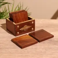 Подставки под горячее, 6 шт., 10&times;8&times;8 см, дерево шишам