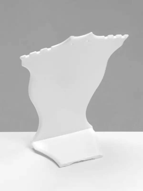 Подставка под кулоны, цепочки и серьги QF, 10&times;4.3&times;12 см, белая