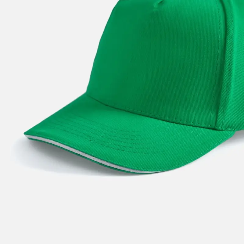 Бейсболка Long Beach, ярко-зеленая с белым Бейсболка Long Beach, ярко-зеленая с белым