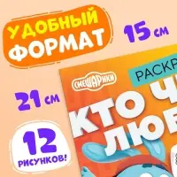 Раскраска &laquo;Кто что любит&raquo;, 16 стр., А5, Смешарики