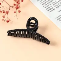 Крабик для волос &laquo;Кэрол&raquo;, петелька, 11&times;4 см, чёрный