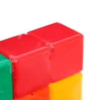Кубики детские, пластиковые, цветные, 9 штук, 6&times;6 см