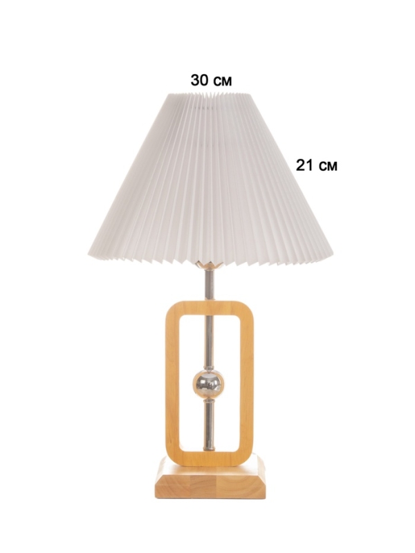 Лампа настольная BayerLux ЭКО Лампа настольная BayerLux ЭКО "Диана" 1х40Вт Е27 коричневый 30х30х46см