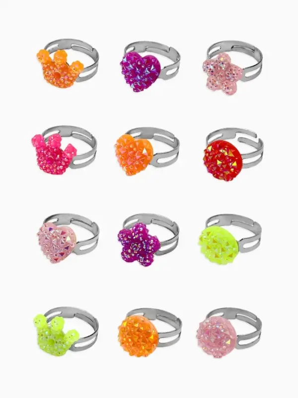 Кольцо &laquo;Выбражулька. Блёстка&raquo;, МИКС, безразмерное, форма МИКС