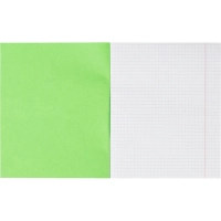 Тетрадь в зеленом офсете  18л.,  клетка, штука, внутр.блок 100% белизна