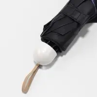 Зонт механический &laquo;Горох&raquo;, эпонж, 4 сложения, 8 спиц, R=49/56 см, d=98 см, МИКС