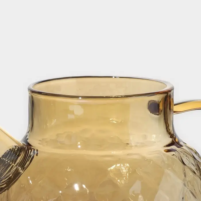 Чайник заварочный стеклянный BellaTenero «Круиз», 1 л, с бамбуковой крышкой и металлическим фильтром, цвет золотой Чайник заварочный стеклянный BellaTenero «Круиз», 1 л, с бамбуковой крышкой и металлическим фильтром, цвет золотой