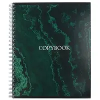 Компл тетр из 3шт 96л кл на гребне Мрамор зеленый на тёмном, мел карт, офсет (10296902)