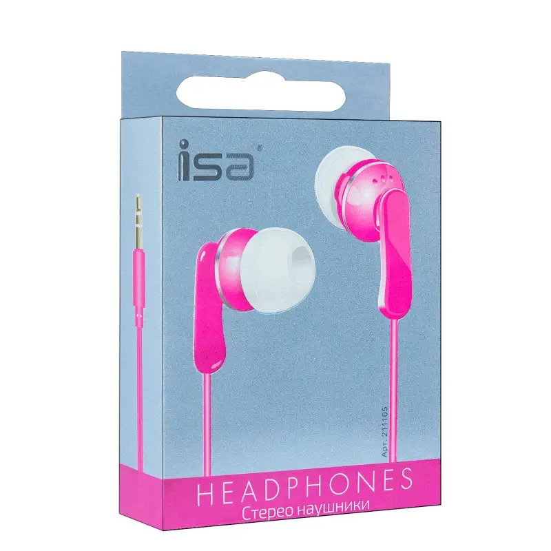 Наушники MP3 Extreme Bass ISA розовые