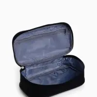 Косметичка-пенал на молнии, на подкладке, чёрная