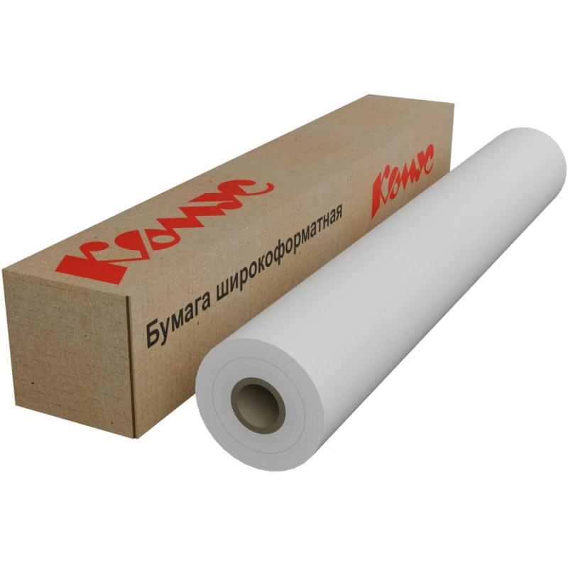 Бумага широкоформатная InkJet 80г 610ммх45,7м 50,8мм 163%CIE