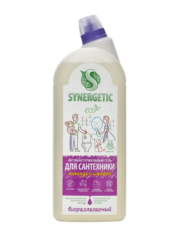 Средство для сантехники Synergetic  Средство для сантехники Synergetic "Сказочная Чистота" Лаванда и Шалфей 1,5 л
