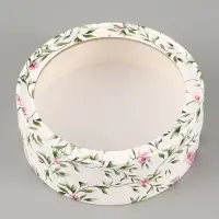 Коробка подарочная с окном With love, 16&times;16&times;5 см, круглая