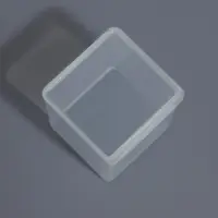 Бокс для хранения мелочей QF, 5.5&times;5.5&times;6 см, прозрачный