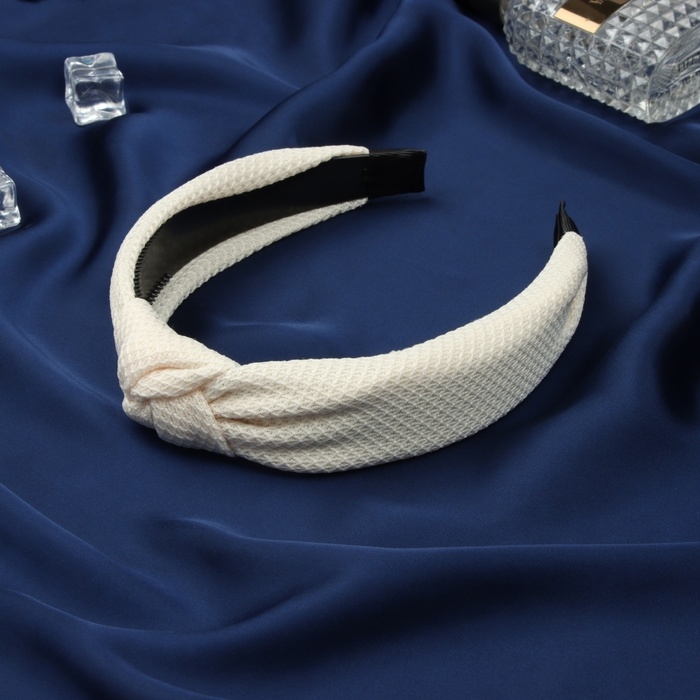 Ободок для волос Ободок для волос "Мадлен" 2,5 см, молочный