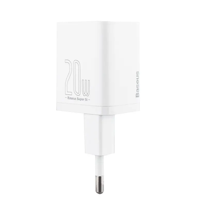 Переходник сетевого зарядного устройства на Type-C PD20W CCSUP-B02 Baseus белый
