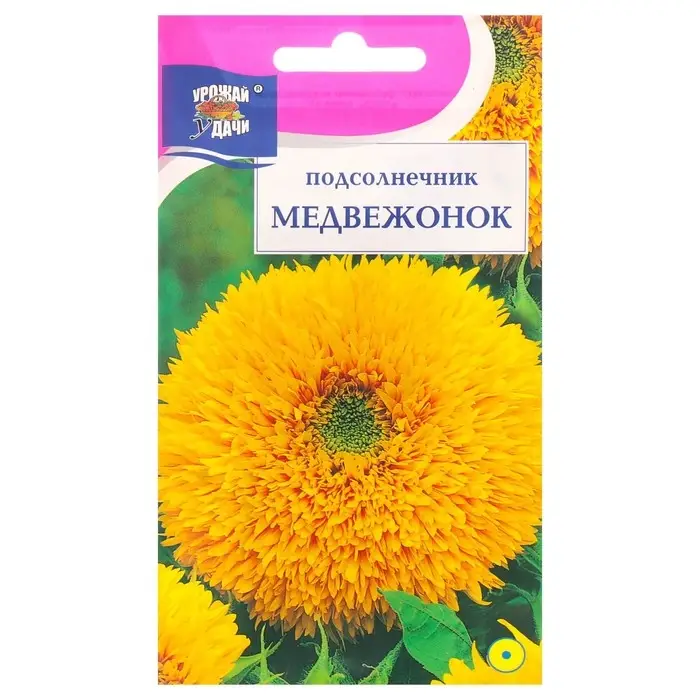 Семена цветов Подсолнечник  Семена цветов Подсолнечник "Медвежонок", 0,5 г