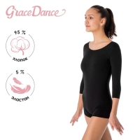 Купальник для гимнастики и танцев Grace Dance, р. 40, цвет чёрный