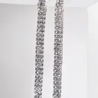 Гарнитур 2 предмета: кулон, серьги &laquo;Элегантность&raquo;, кисточки, белые в серебре, 50 см