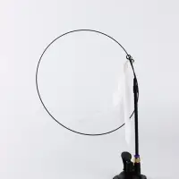 Дразнилка, 94 см, на присоске, с пером, чёрная