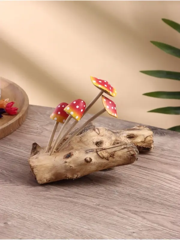 Сувенир &laquo;Коряга с грибочками&raquo;, 30&times;10&times;17 см, дерево албезия